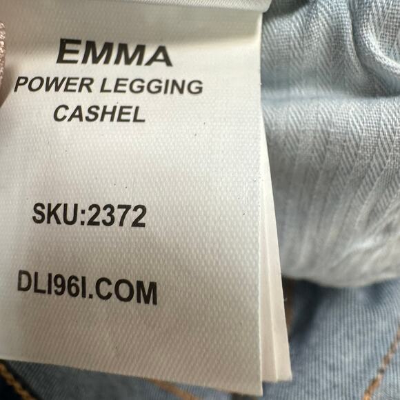 DL1961 Womens Emma Power Legging Dark Wash Cashel Jeans Mid Rise Stretch 27 - Picture 9 of 10